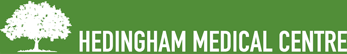 Hedingham Medical Centre logo and homepage link